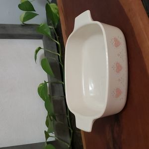 Corning Ware Forever Yours Casserole Dish 1 L Liter A-1-B Pink Hearts Corelle